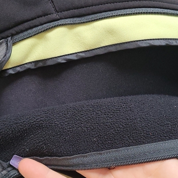 Free Country Soft Shell black Lime Jacket Medium - Picture 7 of 7